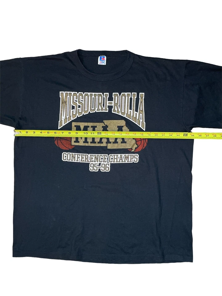 Camiseta De Colección 1995-1996 Missouri-Rolla MIAA Conference Champions Talla XL EE. UU. Foto 3 de 4