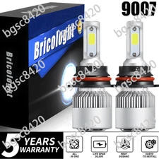 9007 HB5 COB LED Headlight Bulbs Conversion Kit High Low Beam 6000K Super White