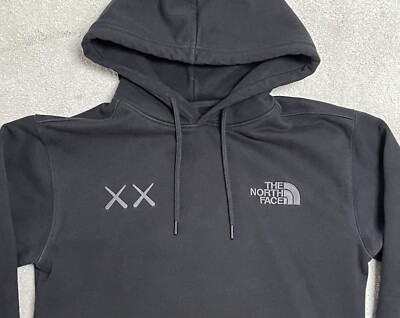 Kaws X The North Face Pullover Hoodie Black Size Small XX Great