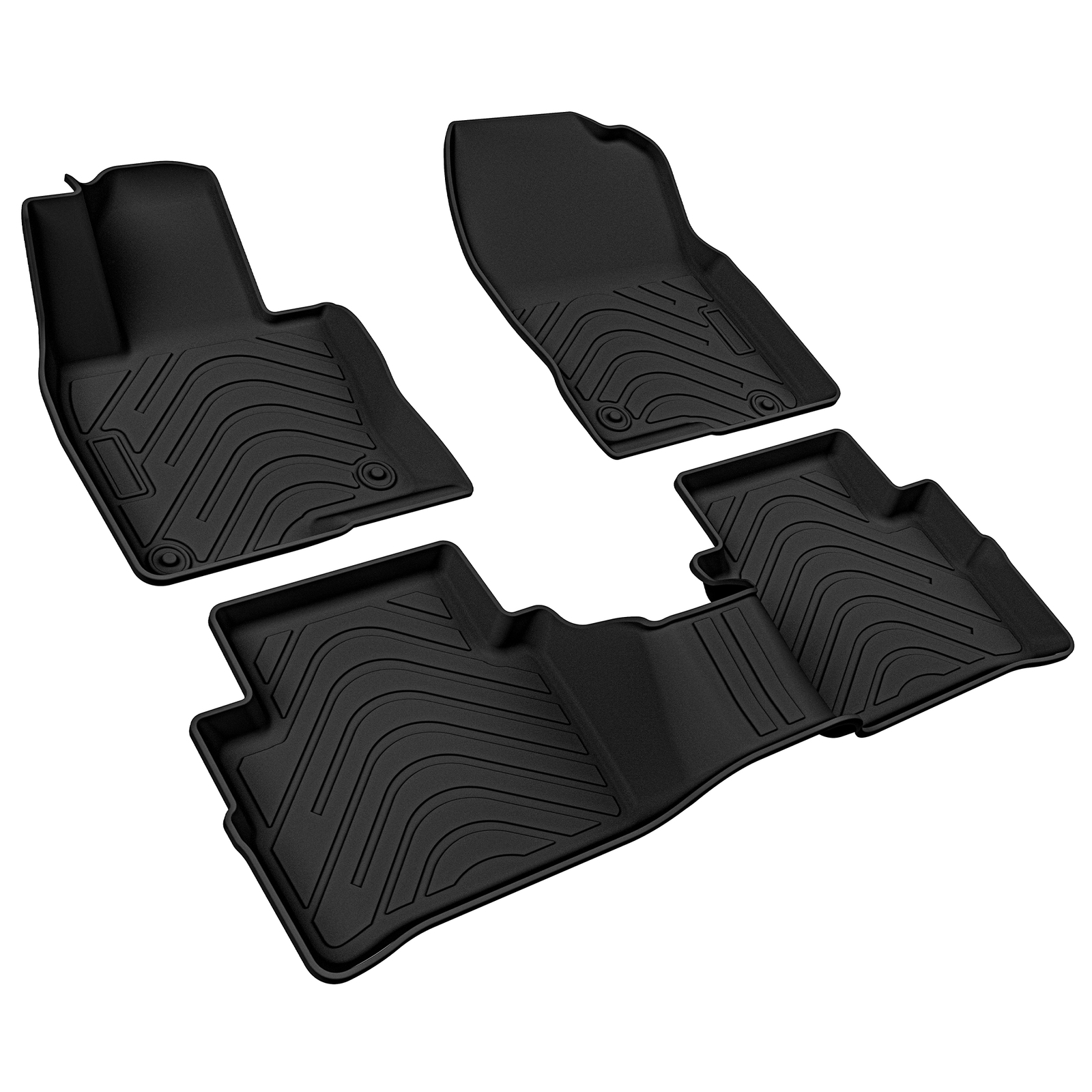 2017-2024 Mazda CX-5 TPE Floor Mats Front & 2nd Row Liners
