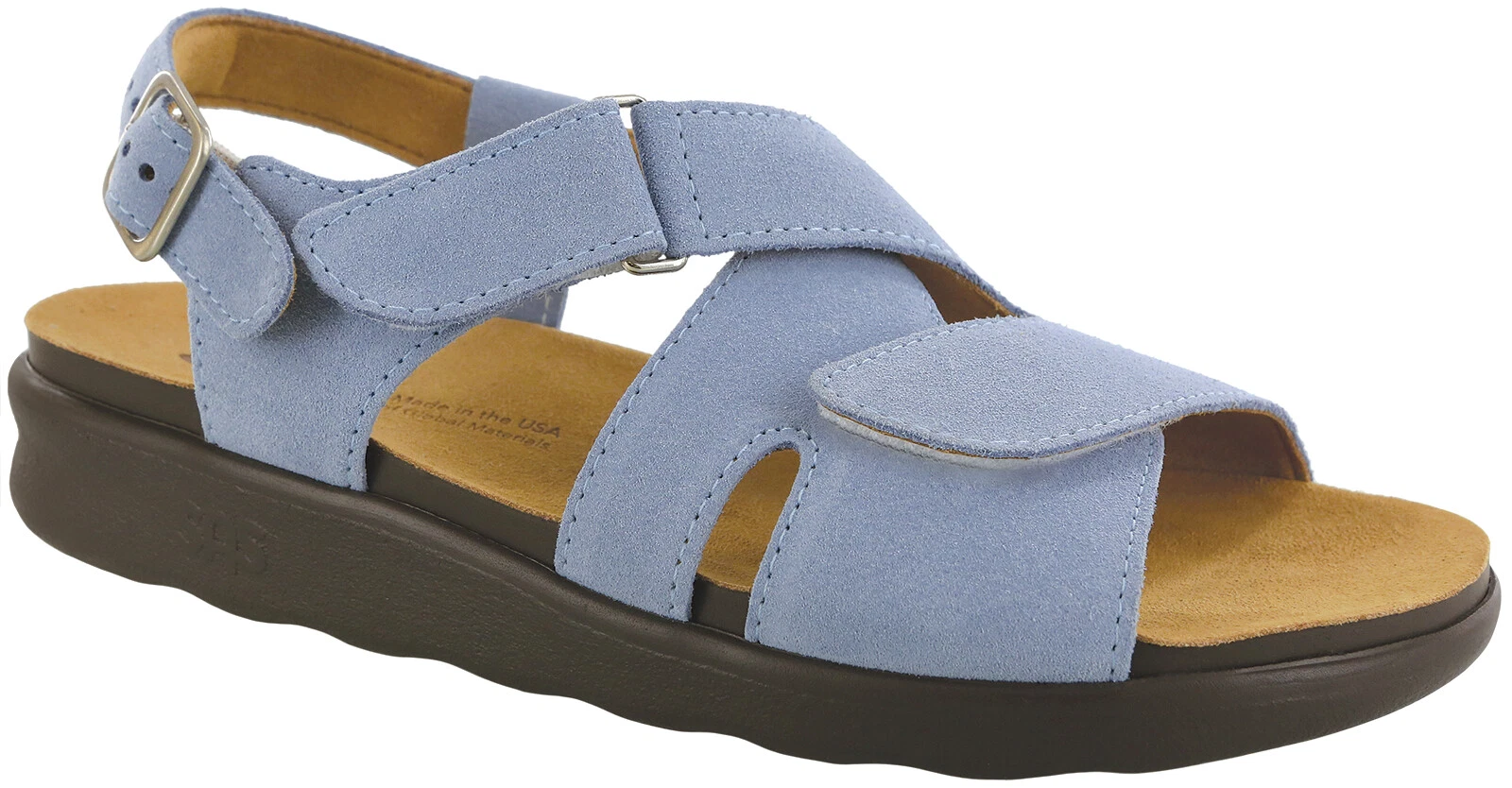 SAS Shoes Women's Huggy Comfort Sandal Sky Harbor Blue Many Sizes & Widths NEW