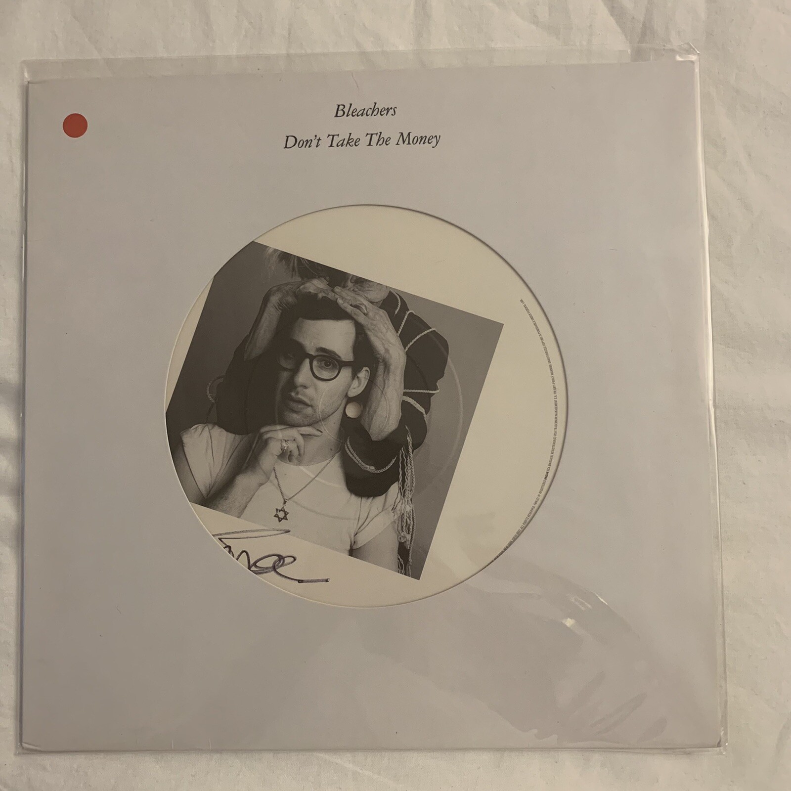 bleachers signed jack antonoff don't take the money lp vinyl rare color Actutun