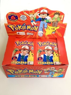Choose your 1999 Pokemon HOLO Merlin Topps Stickers S1-S36 Pack Fresh