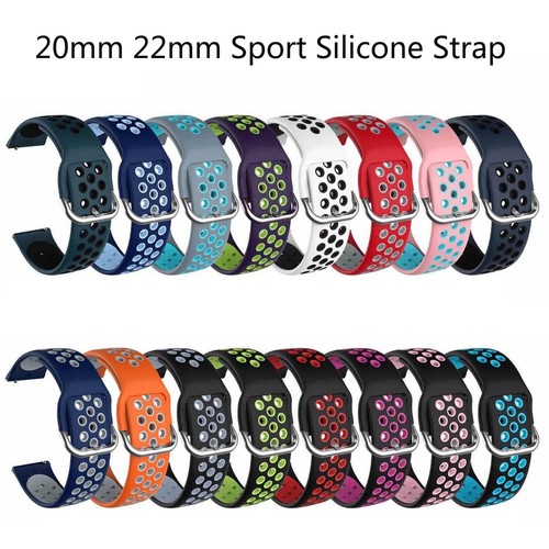 Dual Colors Sports Band For Samsung Galaxy Watch 3 41 45mm Active2 Gear S3 Strap Ebay