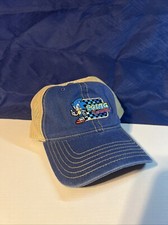 Sonic the Hedgehog Hat Trucker Racing Patch Blue Denim Snapback Sega New w/ Tags