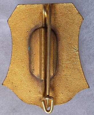Insigne Militaire Original Marine Française 1940 Torpilleur La Trombe, émail Augis, WWII