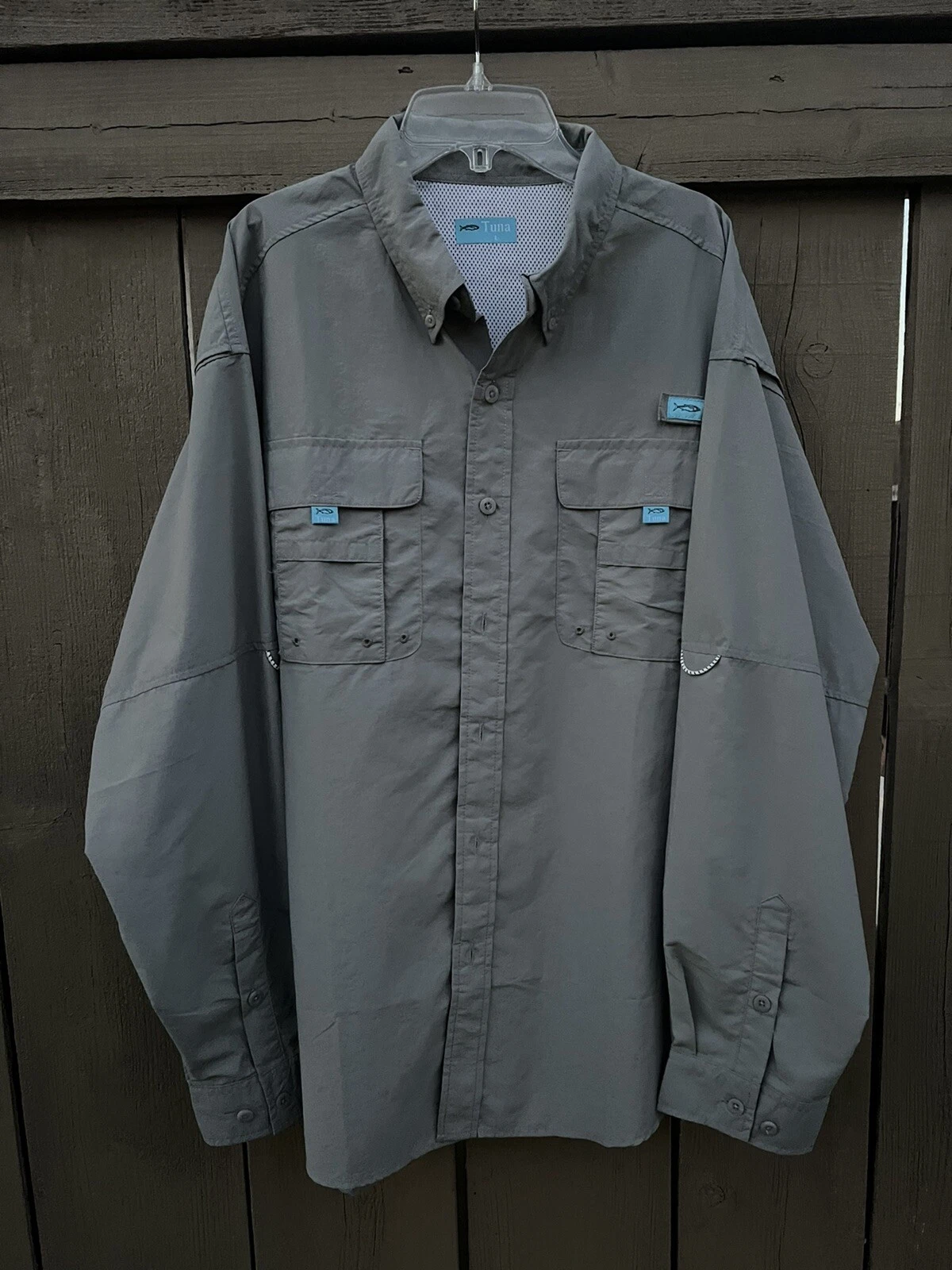 Tuna Mens UV UPF 50+ Sun Protection Anti-Static Waterproof Breathable Shirt - L