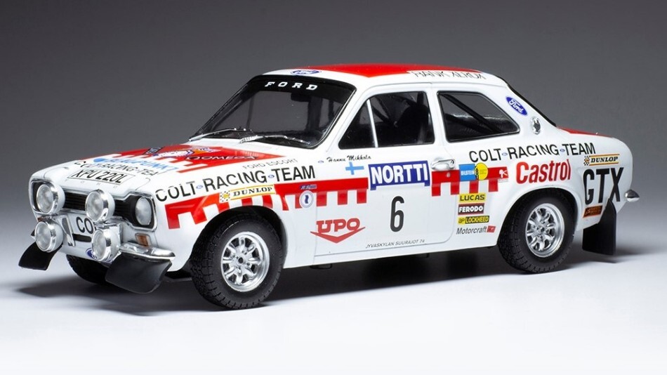 IXO 1/18 SCALE MODEL CAR FORD ESCORT MK I RS 1600 1000 LAKES RALLY