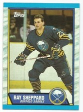 RAY SHEPPARD 1989-90 TOPPS CARD NM-MT+ CONDITION BUFFALO SABRES