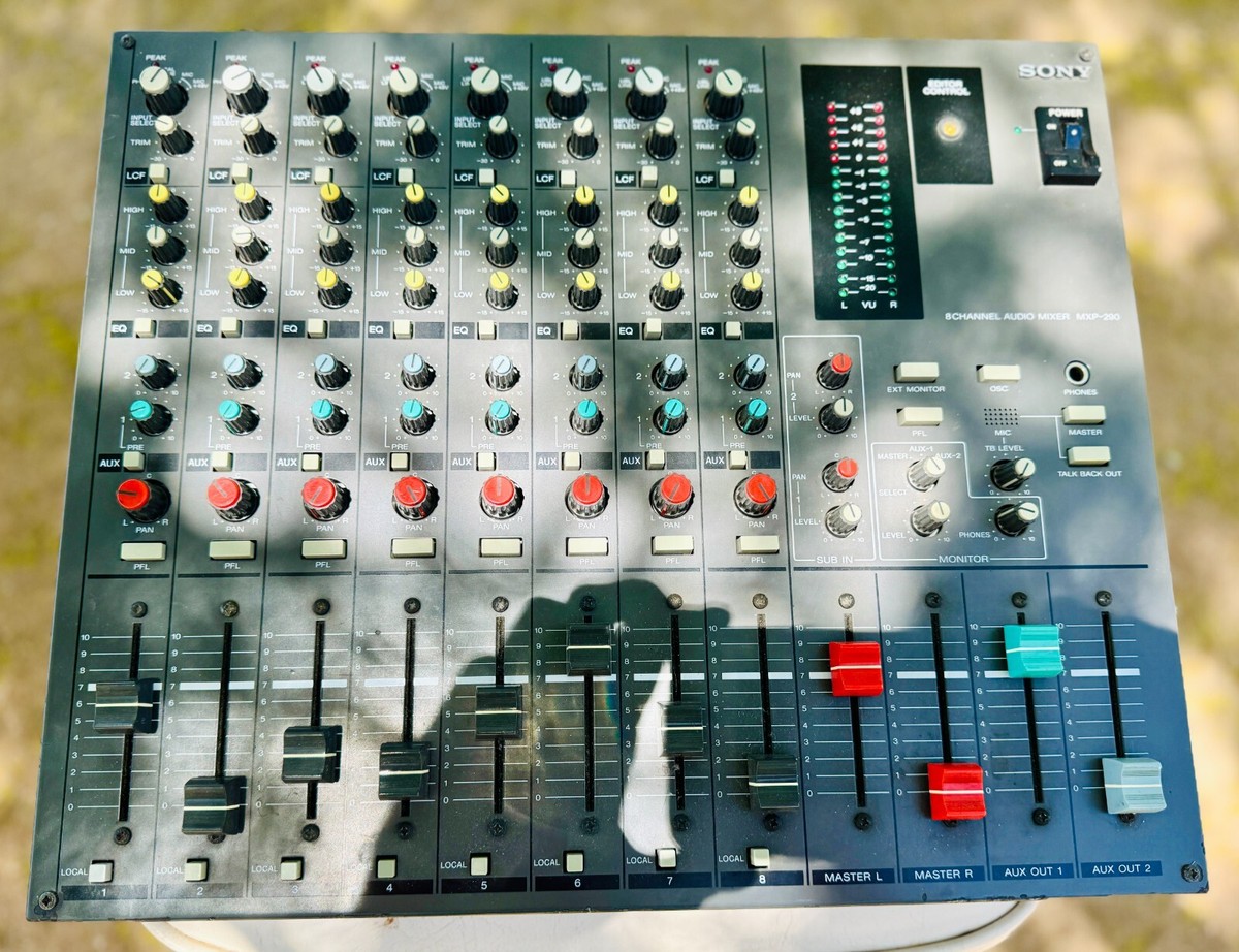 SONY アナログミキサー MIXER MXP-290 Vintage Sony MXP-290 8-Channel Audio Professional Broadcast