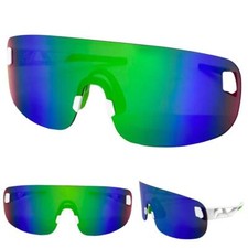 SPORTY WRAP AROUND Biker Cycling Shield SUNGLASSES Lightweight Flexible Frame C5
