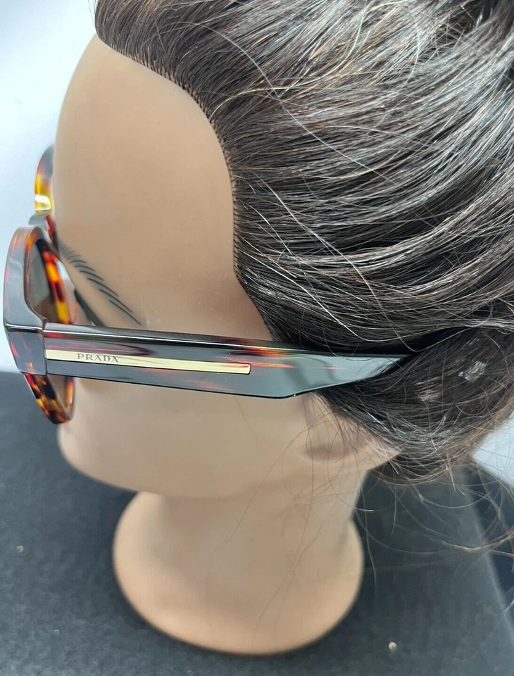 Prada PR A04S 13O03R 52 - Gafas de sol rojas Habana para hombre, SIN ESTUCHE Foto 3 de 4