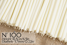 Velas de cera velas blancas №100 velas rituales velas rituales conjunto de 20-100 velas
