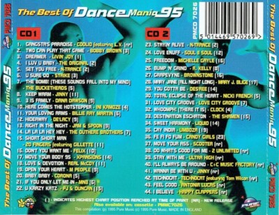 アングラ V.A Talent Fest 1995 Compilation CD THE BEST OF DANCE MANIA 95 - 2 X CDS OLDSKOOL 90S DANCE TRANCE
