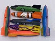 Swim Ways Toypedo Gliding Torpedo Toy Lot Pool Toys 5" Water Toy Small Size x 7