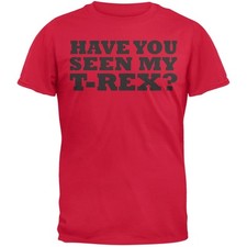 Have You Seen My T-Rex Adult Red Flip-up T-Shirt Top