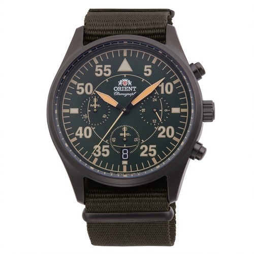 ORIENT RA-KV0501E10B Orologio Militare Flight Style | eBay