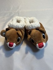 Baby Rudolph Reindeer Slippers 12-24 Months Size New