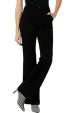 DG2 by Diane Gilman Virtual Stretch Wide-Leg Jean Black