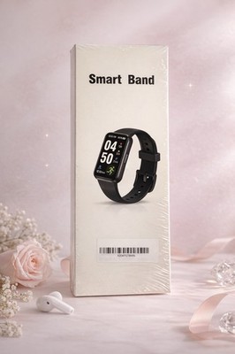 Smart Band Activity Tracker Black, Heart Rate, Bluetooth, Android iOS Compatible