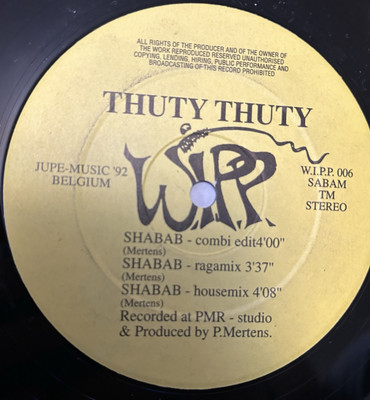 DIFFERENT STYLE/ THUTY THUTY- A Lot Of Crap. 12  Hip House Vinyl. 1992. RARE