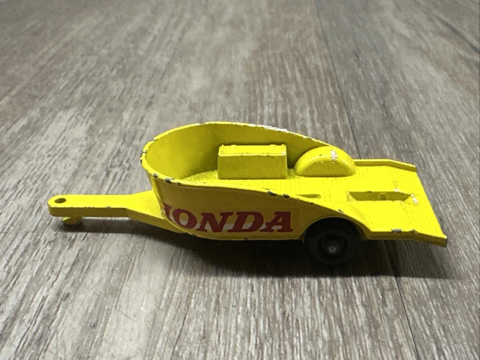 Remolque Matchbox Series #38 1967 Lesney Honda para motocicletas (solo remolque) Foto 4 de 4