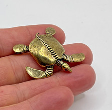 Solid Brass Turtle Mini Statue Ornament Figurines + gift bag