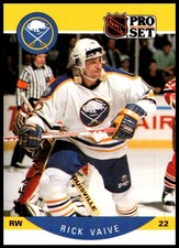 1990 Rick Vaive Pro Set HOCKEY #32 Buffalo Sabres
