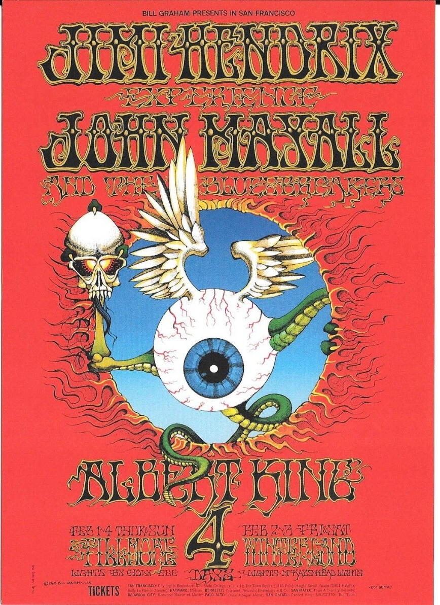 Original Jimi Hendrix Posters for sale | eBay