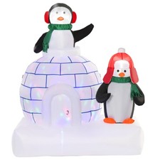 Image of 5ft Christmas Inflatable Two Penguins 844-409V70