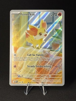 Fennekin MEP 80 Pokemon ME04: Chaos Rising Black Star Promo Full Art