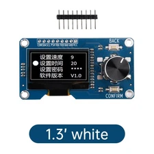 1.3 inch White OLED Display Screen Combined with EC11 Rotary Encoder Module IIC