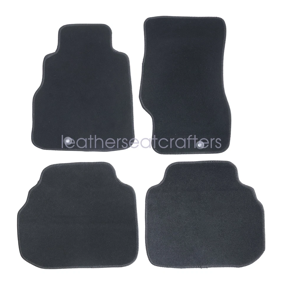 Alfombrillas delanteras y traseras de terciopelo negras para Infiniti M35 M45 X 2006-2010 nuevas Foto 4 de 4