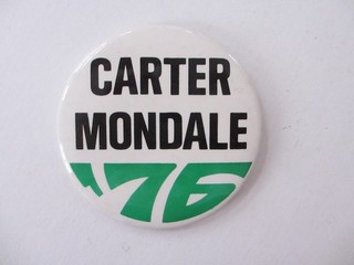 Large Jimmy Carter "'76" Political Button