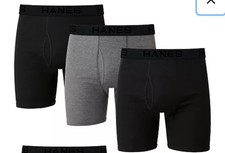 Hanes Ultimate Tagless Boxer Briefs Ultra Comfort Waistband 3-pack Small