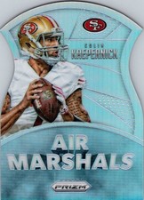 2015 COLIN KAEPERNICK PANINI PRIZM NFL AM6 AIR MARSHALS SILVER DIE CUT SP CARD