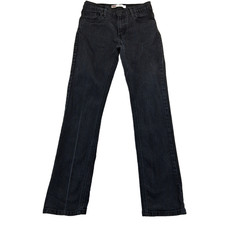 Levi's 511 Slim Women's Black Denim Straight Stretch Jeans Size 16