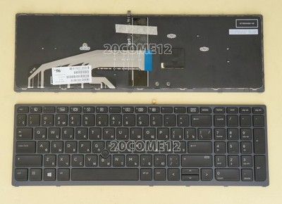 New For HP Zbook 15 G3 G4 / 17 G3 G4 Keyboard backlit Pointer Russian RU #qm