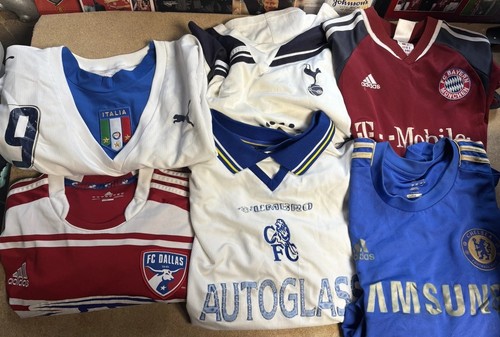 Football Shirt Bundle Repair Damage Genuine Adults Joblot Restoration X 12 Pcs