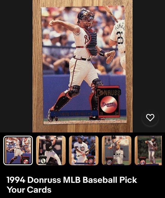 1994 Donruss MLB Baseball Pick Your Cards
