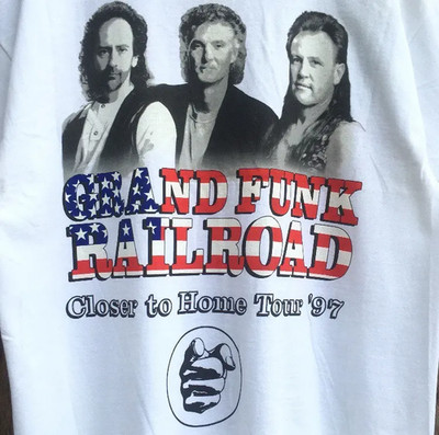 VTG GRAND FUNK RAILROAD Tour 97 Band Concert Cotton White T Shirt S-5XL IN156