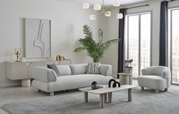 Modernes Wohnzimmer Set Mit Sofa Sessel Couchtisch Und Sideboard Beistelltisch