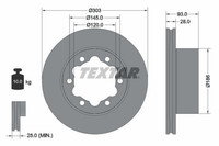 2X Bremsscheibe Hinterachse FüR MERCEDES-BENZ VW Sprinter 4,6-T Kasten