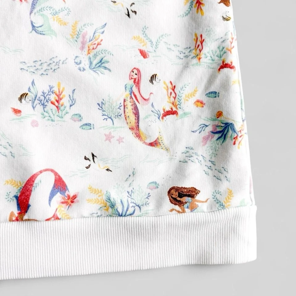 Disney x Janie & Jack Little Mermaid Ariel Puff Sweatshirt Girls 10 Shirt Top - Image 4 of 4