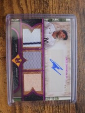 2025 Museum Collection Jazz Chisholm Jr Triple Relic Auto  /75  NY Yankees