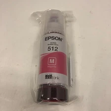 Epson 512 Magenta Ink Bottle 70 ML For ET-7700 ET7750 EXP: 02/2027 - NEW/SEALED