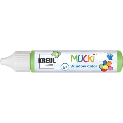 KREUL MUCKI Window Color Hellgrün 29ml Fenstermalfarbe Wasserbasis auswaschbar
