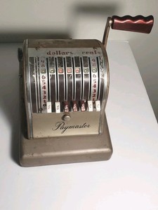Paymaster Series S-600 Check Writer 7 Column Stamper Machine Unlocked No Key