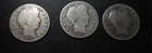 1913 Barber Half Dollar 3-Coin Mint Set – P, D & S – Complete Year – 90% Silver