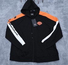 Harley Davidson Motor Cycles  '03 Hoodie Knit Black Hoodie Size 3 NWT S 
